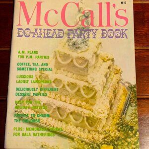 Vintage McCall's Do-Ahead Party Book, M10 in the McCall's Cookbook Collection
